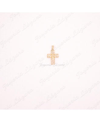 CRUZ 18KTS CIRCONITAS