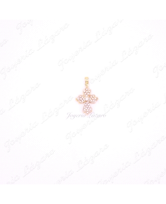 CRUZ 18KTS CIRCONITAS