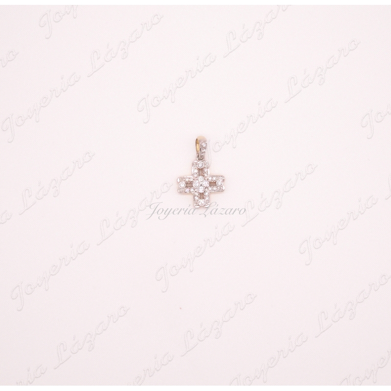 CRUZ 18KTS CIRCONITAS