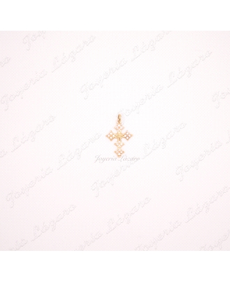 CRUZ 18KTS CIRCONITAS