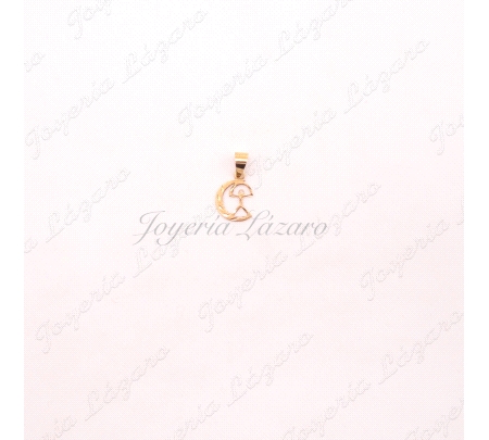 ORO 18 KTS COLGANTE INDALO MEDIA LUNA