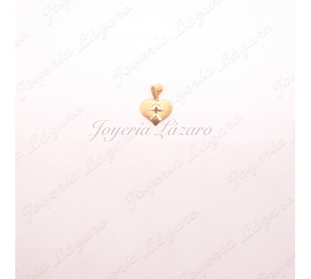 ORO 18 KTS COLGANTE INDALO CORAZON MATE