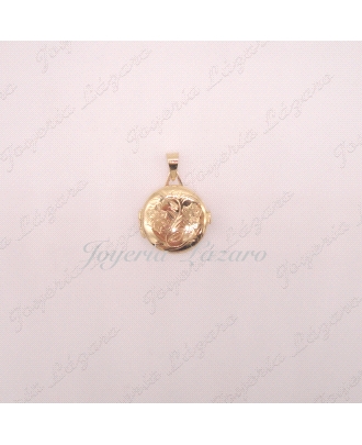 ORO 18 KTS GUARDAPELO/ PORTAFOTOS REDONDO