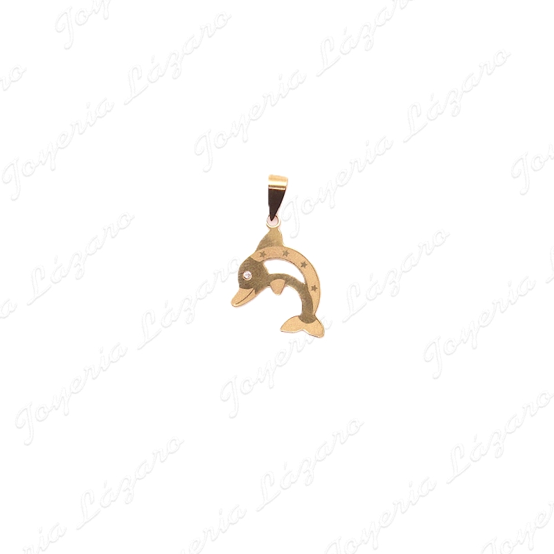 ORO 18 KTS COLGANTE DELFIN CHAPA