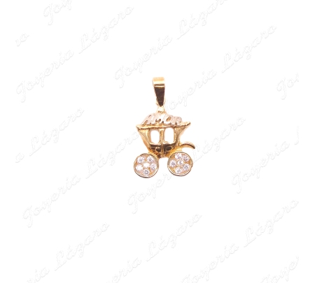 COLGANTE ORO 18KT,CARRO  AMOR