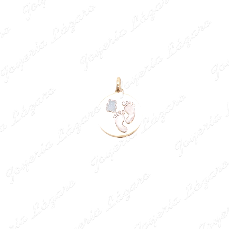 COLG. 18KT PI+OSO REDONDO