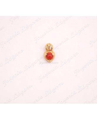 COLGANTE 18KTS PERLA MORADA