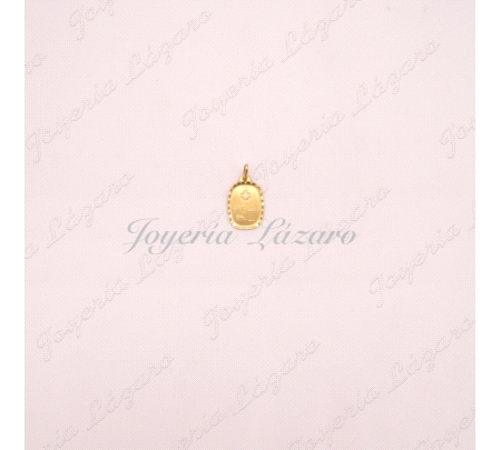 COLGANTE 18KTS PLACA RH PEQUE