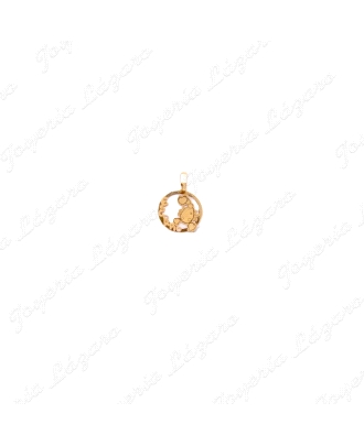 COLGANTE 18KTS HOROSCOPO ESCORPIO17mm