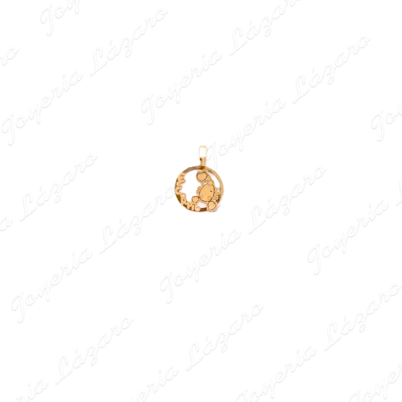 COLGANTE 18KTS HOROSCOPO ESCORPIO17mm