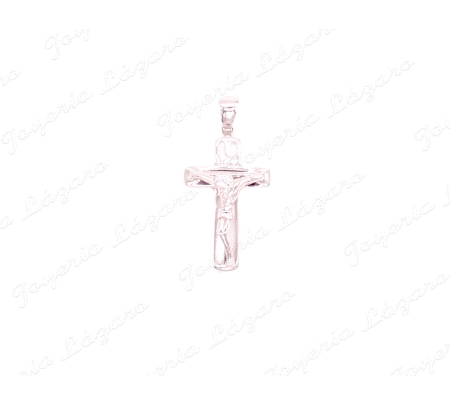 COLGANTE 18KTS CRUZ BL. CRISTO