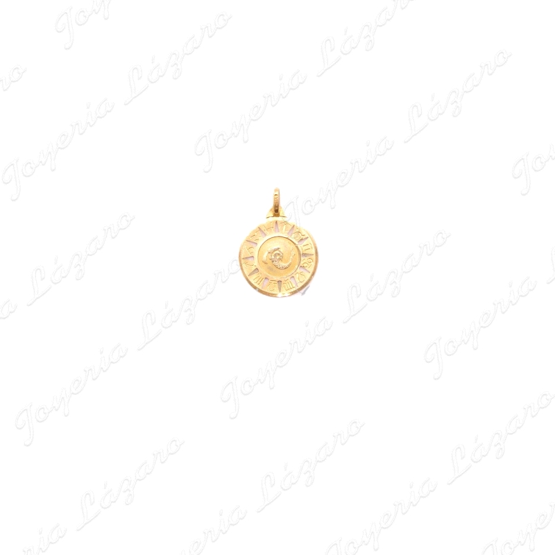 COLGANTE 18KTS HOROSCOPO PISCIS 16mm