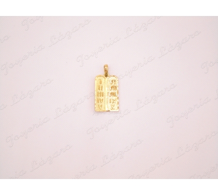 COLGANTE 18KTS TABLAS MOISES