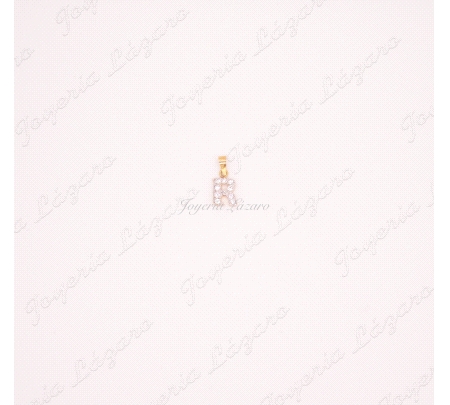 COLGANTE 18KTS LETRAS MITAD CIRCO C