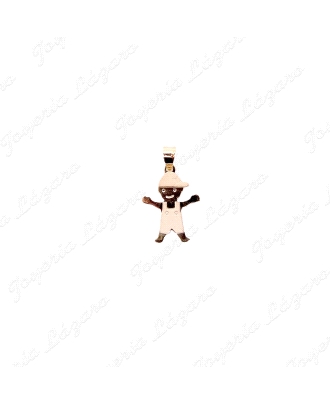 COLGANTE ORO 18 KTS NIÑO TRICOLOR 9MM