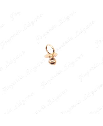 COLGANTE . ORO 18 KTS CHUPETE 15MM