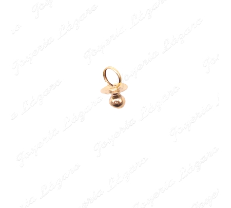 COLGANTE . ORO 18 KTS CHUPETE 15MM