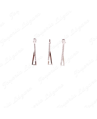 COLGANTE ORO BLANCO COMBINA CON PENDIENTES 18PPL00110