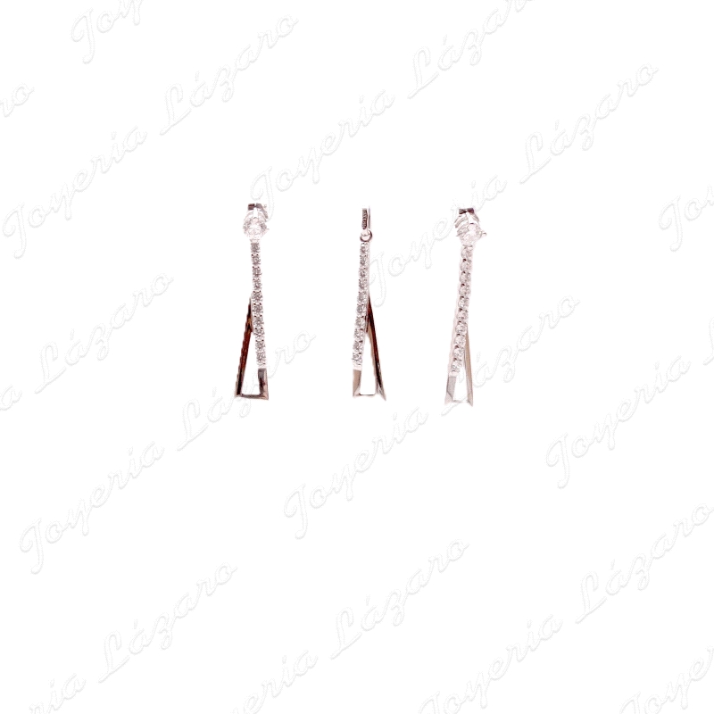 COLGANTE ORO BLANCO COMBINA CON PENDIENTES 18PPL00110