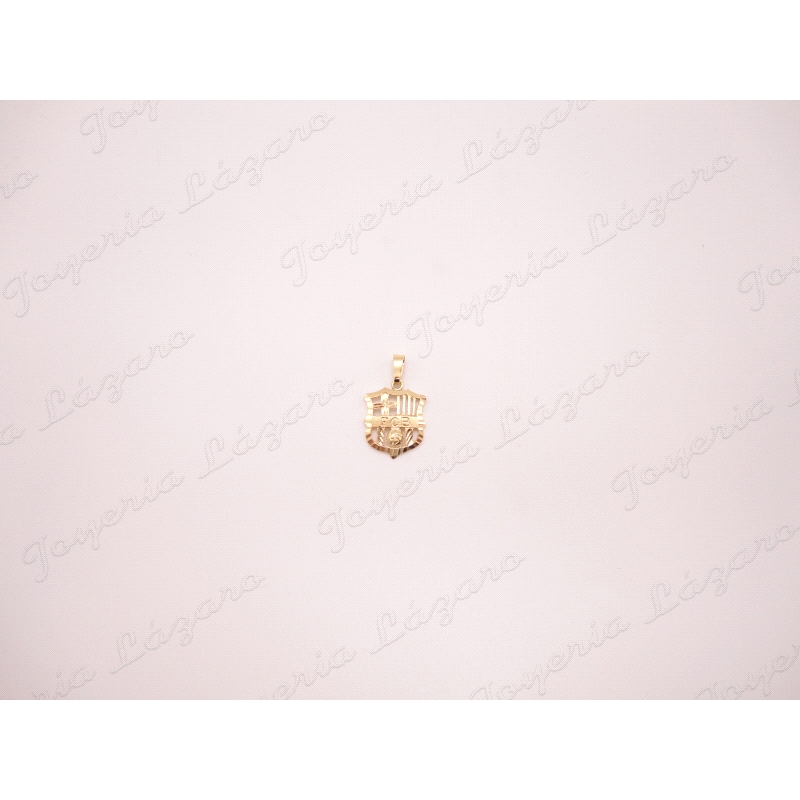 COLGANTE ORO 18 KTS BARCELONA CALADO 20MM