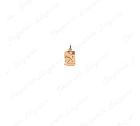 COLGANTE ORO 18 KTS HOROSCOPO SAGITARIO 10X14