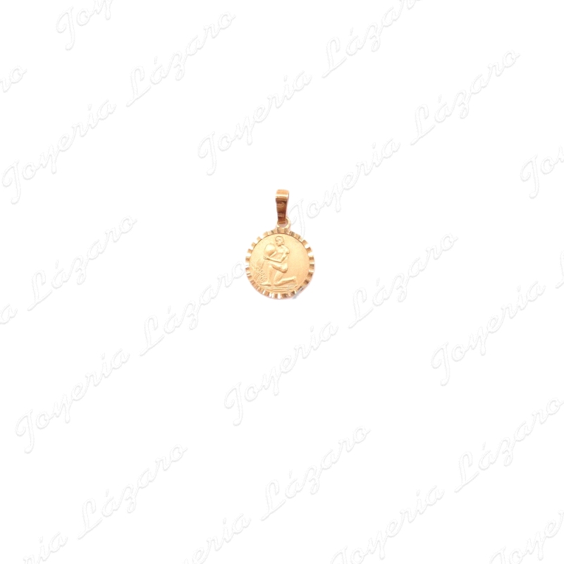 COLGANTE ORO 18 KTS HOROSCOPO ACUARIO 15mm