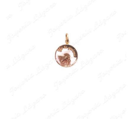 ORO 18 KTS COLGANTE NACAR ANGEL GUIA