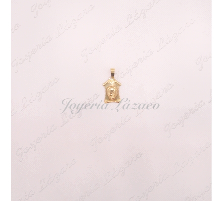 MEDALLA 18KTS PERGAMINO V, NIÑA