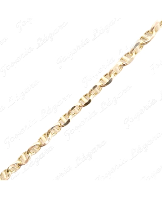 CADENA 60 CM. ORO 18 KTS TRAVESINO 3MM ITALIANA