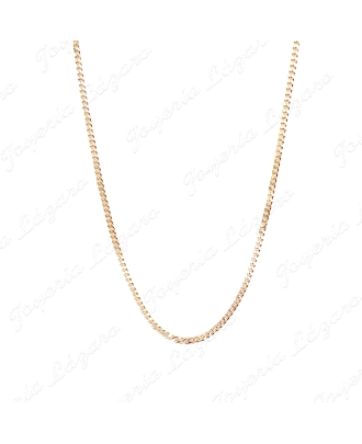 CADENA 60 CM. ORO 18 KTS BARBADA HUECA 3MM