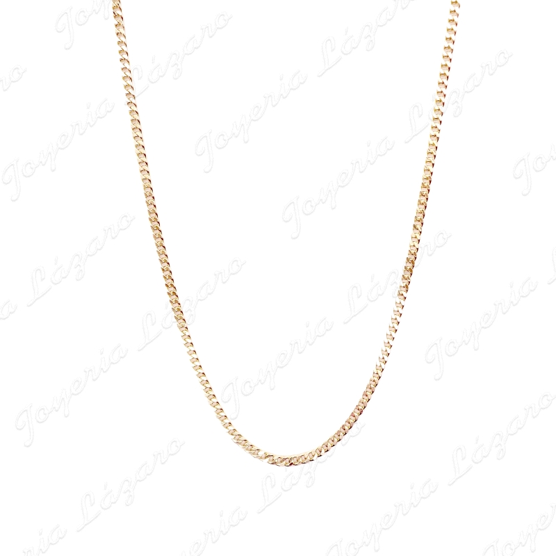 CADENA 60 CM. ORO 18 KTS BARBADA HUECA 3MM
