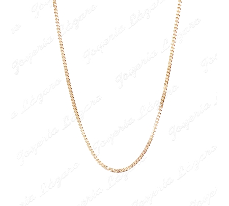 CADENA 60 CM. ORO 18 KTS BARBADA HUECA 3MM