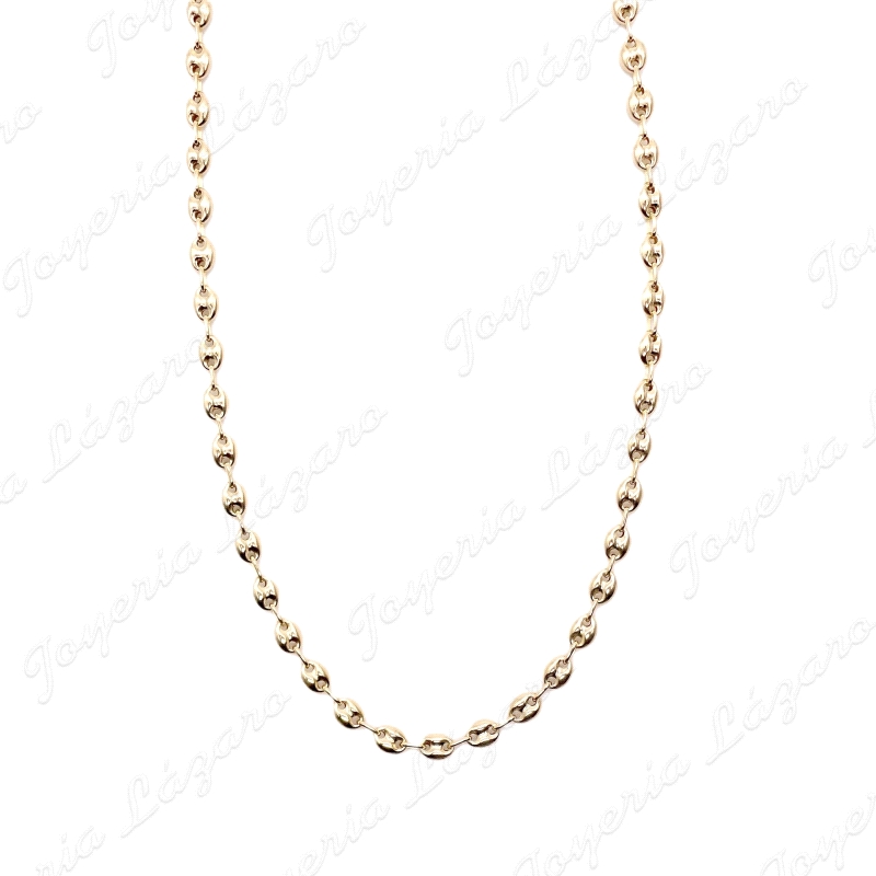 CADENA 60 CM. ORO 18 KTS CALABROTE 6X8MM