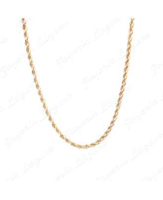 CADENA 60 CM. ORO 18 KTS CORDON SALOMONICO 4MM