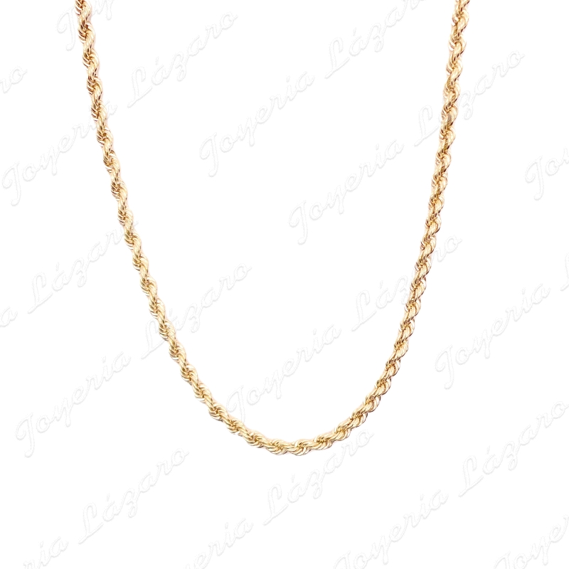CADENA 60 CM. ORO 18 KTS CORDON SALOMONICO 4MM