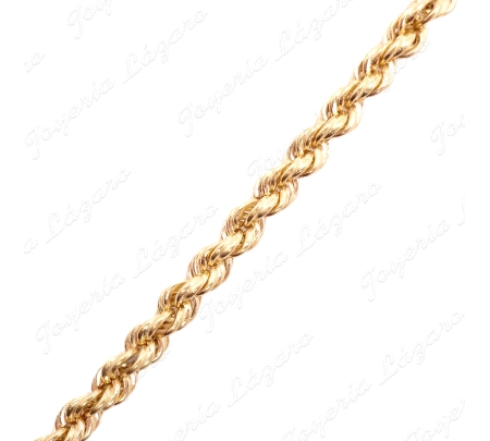 CADENA 60 CM. ORO 18 KTS CORDON SALOMONICO 4MM