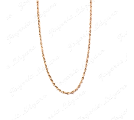 CORDON 60 CM. ORO 18 KTS SALOMONICO 4MM