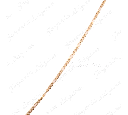 CADENA 60 CM. ORO 18 KTS 3X1