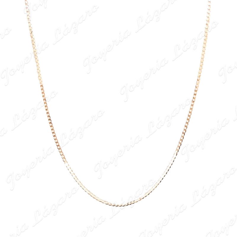 CADENA 50 CM. ORO 18 KTS BARBADA PLANA 1.5MM