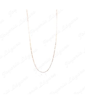 CADENA 50 CM. ORO 18 KTS 3X1 TEXTURA 2MM HUECA