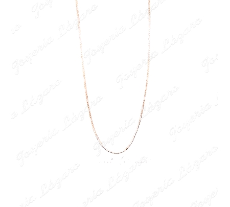 CADENA 50 CM. ORO 18 KTS 3X1 TEXTURA 2MM HUECA