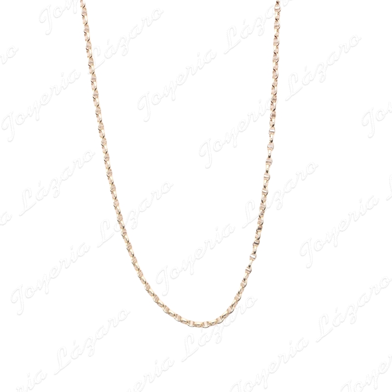 CADENA 50 CM. ORO 18 KTS BIC. ESL. BARCO DISEÑO 2.5MM