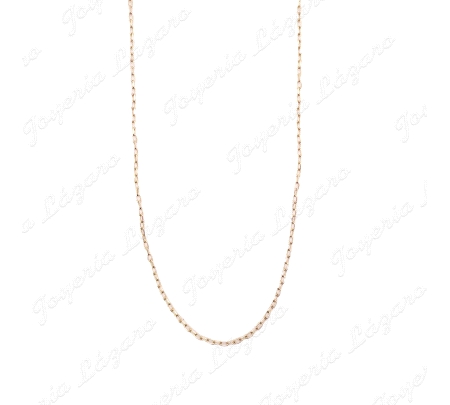 CADENA 50 CM. ORO 18 KTS FORZADA 1MM