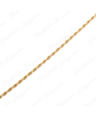 CADENA 55 CM. ORO 18 KTS CORDON SALOMONICO  1.5MM MACIZO