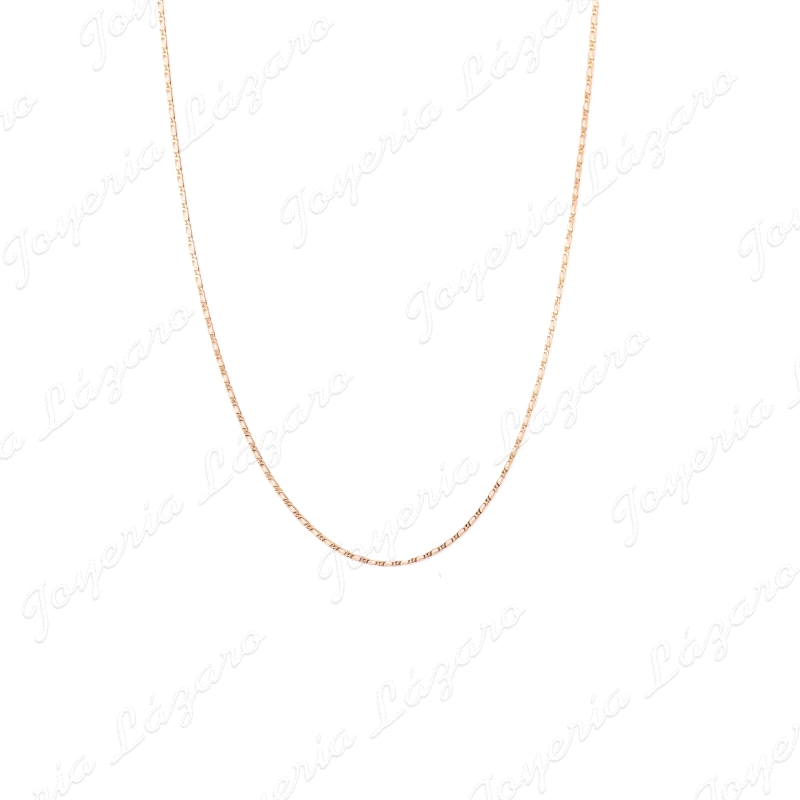 CADENA 50 CM. ORO 18 KTS PLANA BRILLO MACIZA