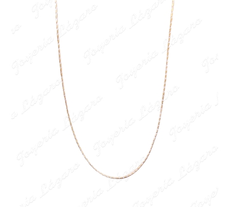 CADENA 45 CM. ORO 18 KTS BICOLOR COLA RATON