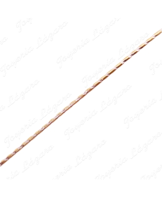 CADENA 45 CM. ORO 18 KTS BICOLOR COLA RATON