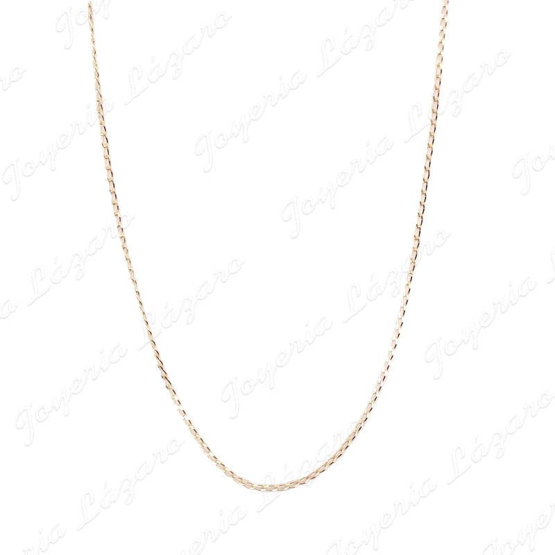 CADENA 45 CM. ORO 18 KTS BARBADA 1MM