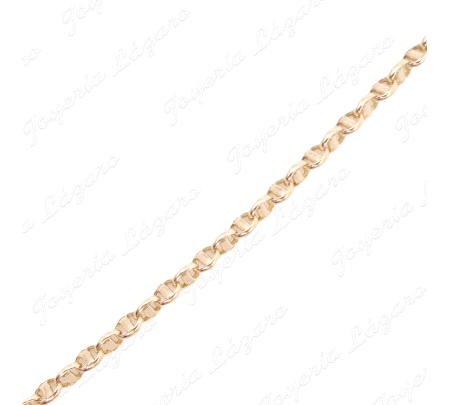 CADENA 45 CM. ORO 18 KTS ITALIANA ESLAB. BARCO PALO