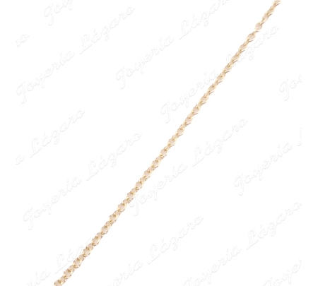 CADENA 45 CM. ORO 18 KTS FORZADA 1MM
